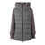 Diego M DOWN JACKET WITH KNITTED SLEEVES AND EMBROIDERY Gray