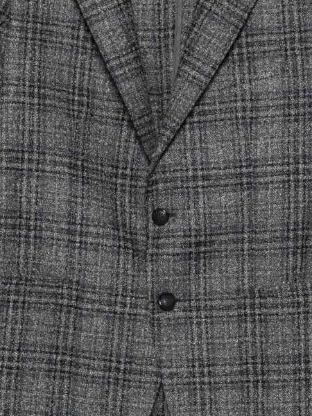 Sacouri Tagliatore Tagliatore Gray Checked Blazer In Virgin Wool GREY Barbati (BM 19255983) 3