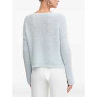 Pulovere Ermanno Scervino Dama - Pulovere Ermanno Scervino BOAT NECK SWEATER Light Blue Femei (BM 19256169) - B-mall.ro