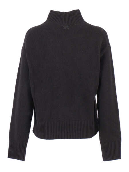 Pulovere Ermanno Scervino HIGH NECK SWEATER Black   Femei (BM 19256187) 2