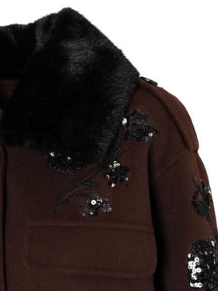 Paltoane Ermanno Scervino COAT Brown Femei (BM 19256193) 3