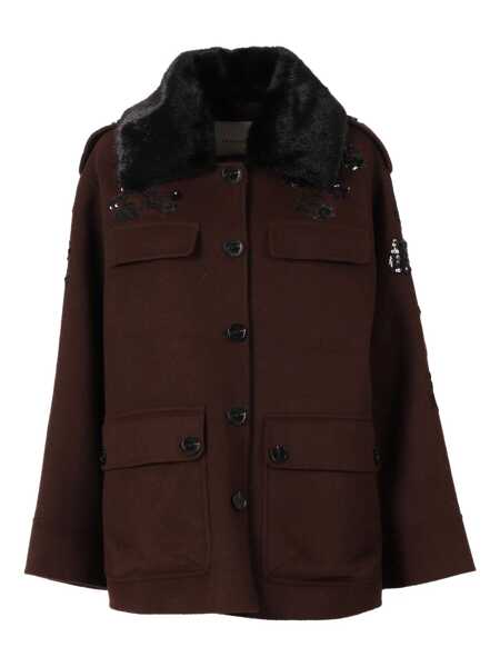 Paltoane Ermanno Scervino COAT Brown Femei (BM 19256193) 1