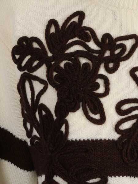 Pulovere Ermanno Scervino HIGH NECK SWEATER White Femei (BM 19256196) 3