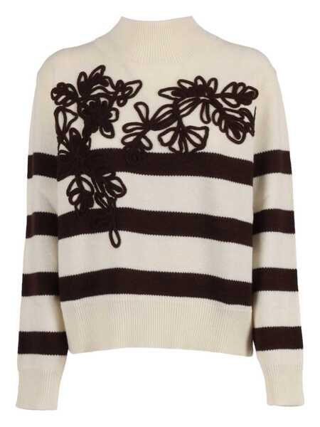 Pulovere Ermanno Scervino HIGH NECK SWEATER White Femei (BM 19256196) 1