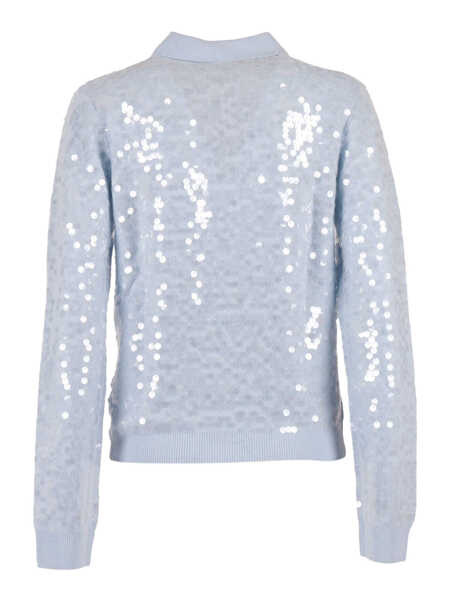 Tricouri Polo Ermanno Scervino POLO SWEATER Light Blue Femei (BM 19256208) 2