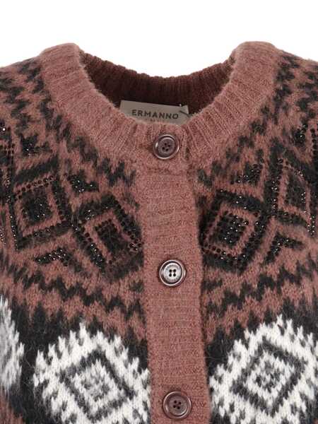 Cardigane Ermanno Scervino CARDIGAN Brown Femei (BM 19256220) 3