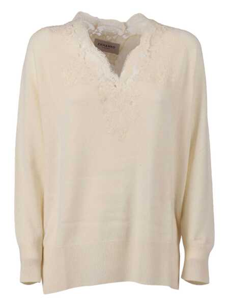 Pulovere Ermanno Scervino V NECK SWEATER Beige Femei (BM 19256223) 1