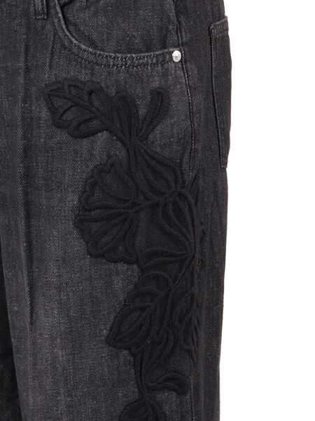 Blugi drepti Ermanno Scervino JEANS Black   Femei (BM 19256238) 3