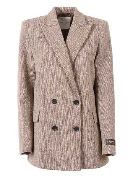 Sacouri Ermanno Scervino DOUBLE-BREASTED JACKET Beige Femei (BM 19256256) 1