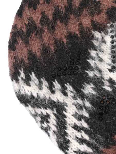 Caciuli Ermanno Scervino KNITTED BEANIE Brown Femei (BM 19256262) 3