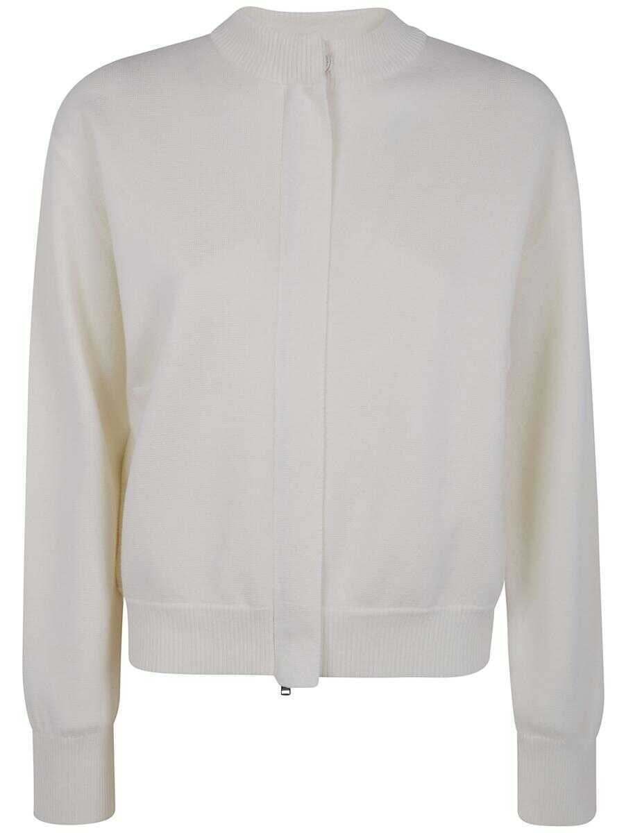 Bomber jacket Max Mara Max Mara Pelago Merinos Wool Bomber Jacket Clothing WHITE Femei (BM 19256358) 1