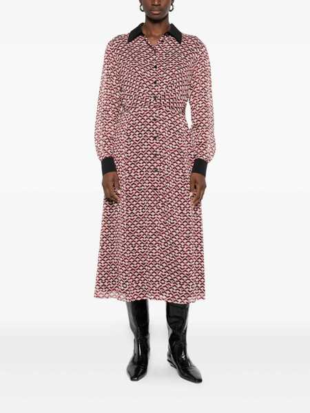 Rochii Liu Jo Liu Jo Light Beige And Red Midi Dress RED Femei (BM 19256400) 2