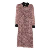 Rochii Liu Jo Light Beige And Red Midi Dress Femei