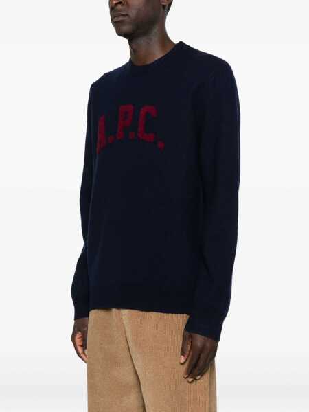 Pulovere A.P.C. A.P.C.  Sweaters BLUE Barbati (BM 19256601) 3