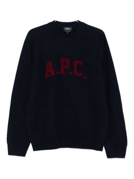 Pulovere A.P.C. A.P.C.  Sweaters BLUE Barbati (BM 19256601) 1