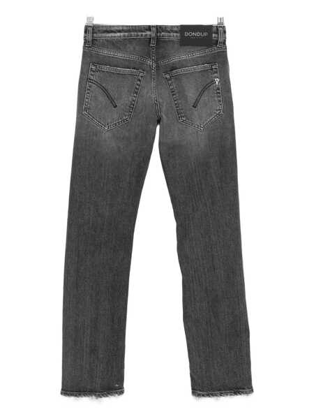 Blugi Dondup Dondup Distressed Effect Coco Slim-Fit Jeans Black Femei (BM 19256670) 2