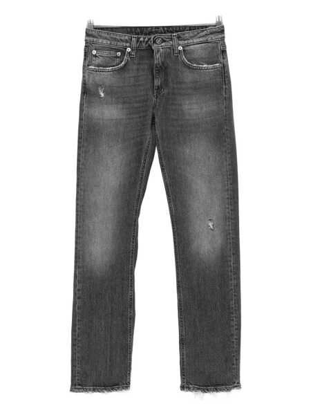 Blugi Dondup Dondup Distressed Effect Coco Slim-Fit Jeans Black Femei (BM 19256670) 1
