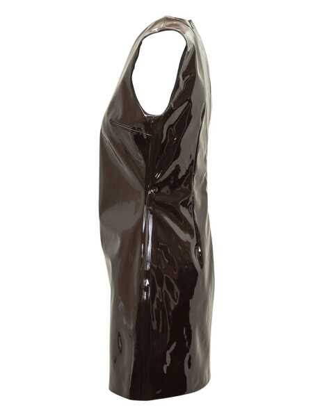 Rochii MSGM Msgm Msgm Patent Leather Short Dress BROWN Femei (BM 19256823) 2