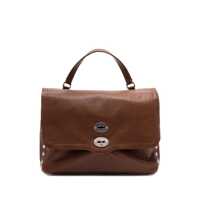 Genti de mana Zanellato Postina Medium Tote Bag In Brown Leather Femei