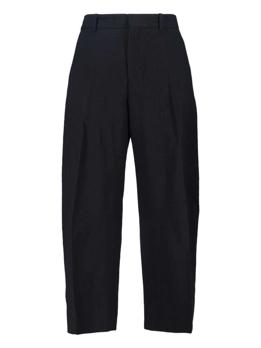 Pantaloni STUDIO NICHOLSON Studio Nicholson Trousers Black Barbati (BM 19256904) 1