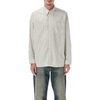 Camasi Sunflower Stable Striped Cotton Poplin Shirt Barbati