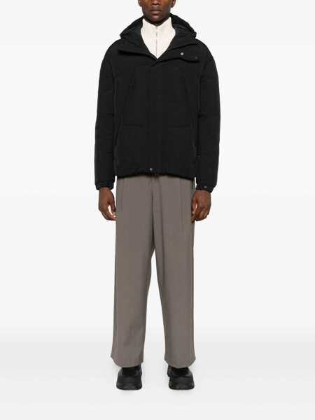 Geci de iarna JG1 Jg1 Yves Salomon Black Hooded Down Jacket Black Barbati (BM 19256940) 2