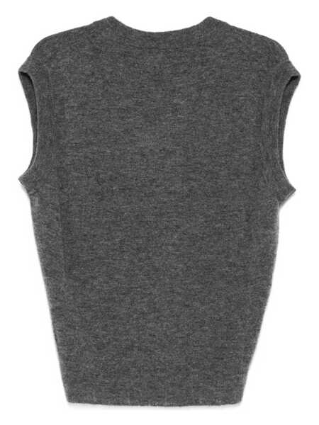 Pulovere AMARANTO Amarnto V-Neck Sleeveless Sweater GREY Barbati (BM 19257162) 2