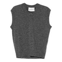 Pulovere Amaránto V-Neck Sleeveless Sweater Barbati
