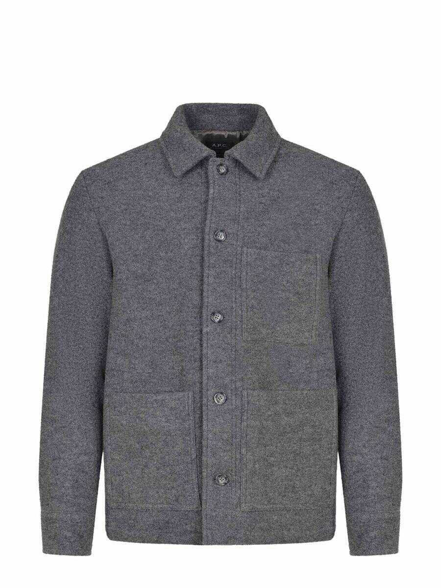 Camasi A.P.C. A.P.C.  Shirts GREY Barbati (BM 19257180) 1