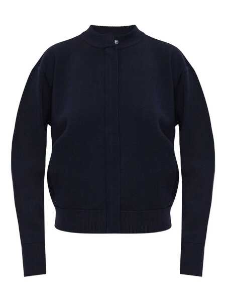 Bomber jacket Max Mara Max Mara Pelago Merinos Wool Bomber Jacket Clothing BLUE Femei (BM 19257246) 1