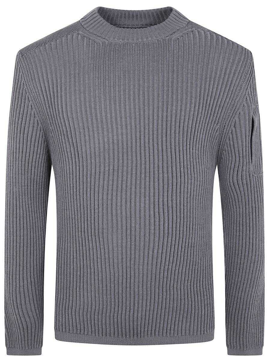 Camasi C.P. Company C.P. Company Knitwear Crew Neck In Re-Wool Clothing GREY Barbati (BM 19257273) 1