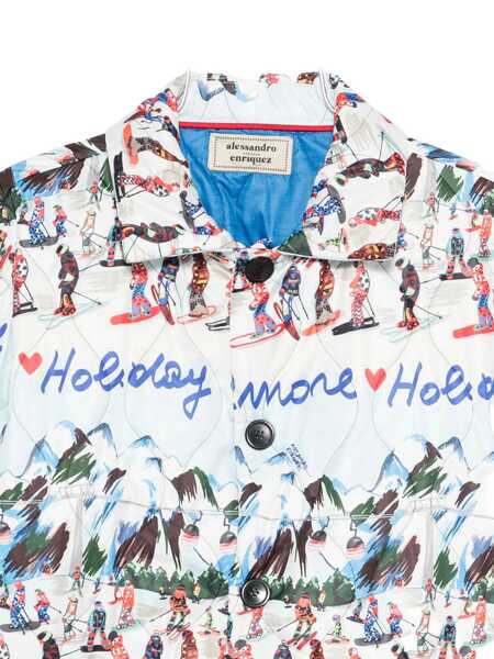 Geci ALESSANDRO ENRIQUEZ Alessandro Enriquez Printed Quilted Jacket MULTICOLOUR Femei (BM 19257591) 3