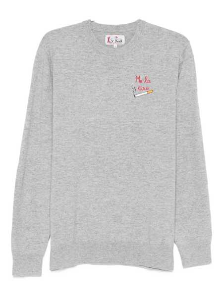 Pulovere Mc2 Saint Barth MC2 Saint Barth Hero Light Embry Crew Neck Sweater GREY Barbati (BM 19257744) 1