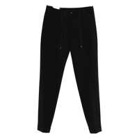 Pantaloni Michael Coal Black Trousers With Drawstring Barbati