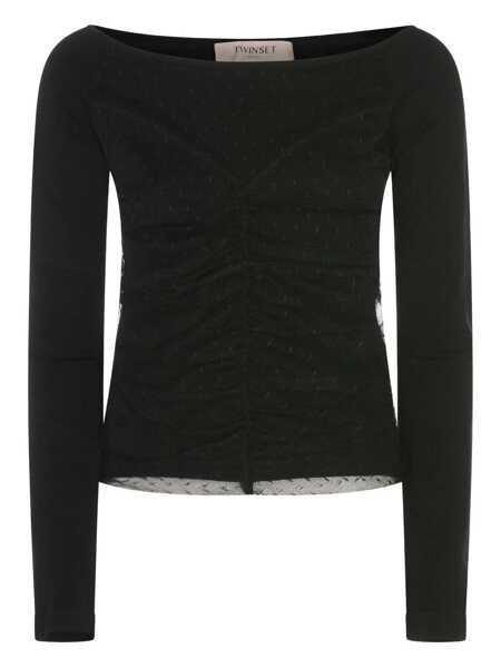 Topuri TWINSET Twinset Black Top Black Femei (BM 19257816) 1