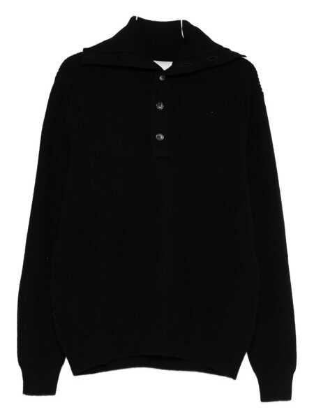 Pulovere AMARANTO Amarnto Black Crewneck Sweater Black Barbati (BM 19257858) 1