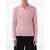 AURALEE Auralee Baby Suri Alpaca Sheer Knit Skipper Polo PINK