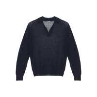 Tricouri Polo Auralee Baby Suri Alpaca Sheer Knit Skipper Polo Barbati