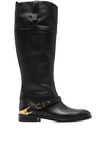 Bocanci Golden Goose Golden Goose Charlie Leather Knee-High Boots Black Femei (BM 19258230) 1