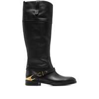 Bocanci Golden Goose Charlie Leather Knee-High Boots Femei