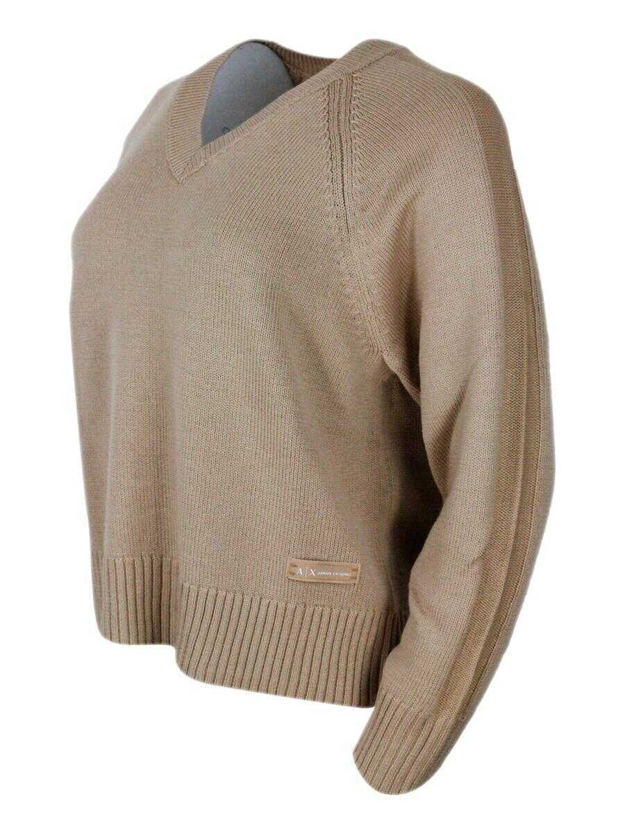Pulovere Armani Exchange Armani Exchange Sweaters CAMEL SAND Femei (BM 19258251) 2