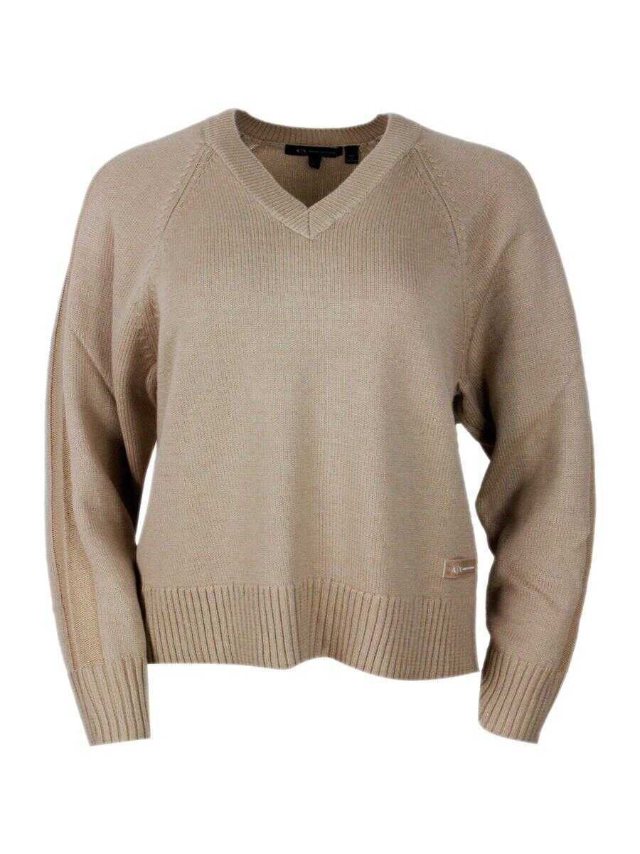 Pulovere Armani Exchange Armani Exchange Sweaters CAMEL SAND Femei (BM 19258251) 1