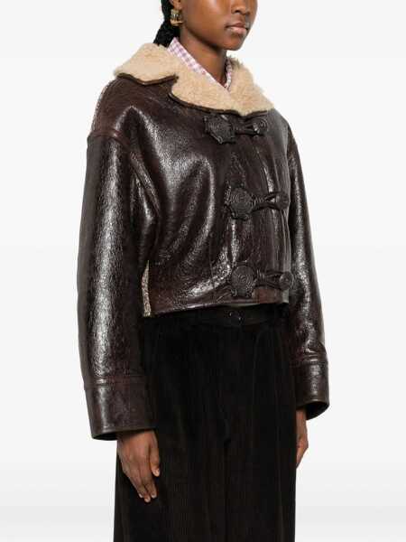 Geci ETRO Etro Wool Insert Sheepskin Jacket BROWN Femei (BM 19258338) 3