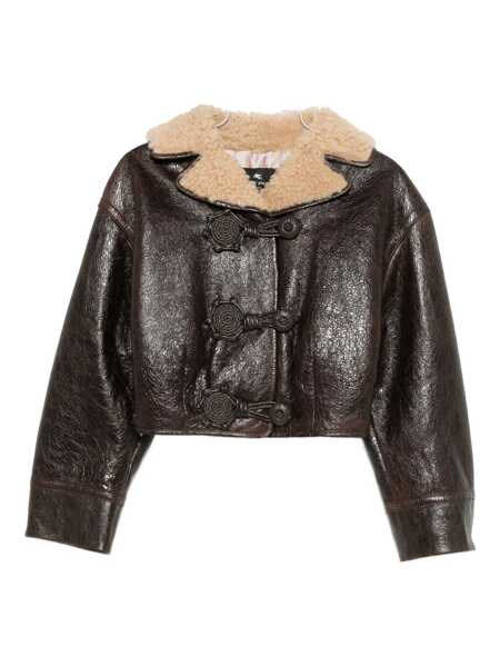 Geci ETRO Etro Wool Insert Sheepskin Jacket BROWN Femei (BM 19258338) 1