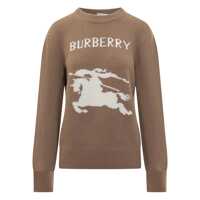 Pulovere Burberry Burberry Brown Sweater With Knight Logo Femei
