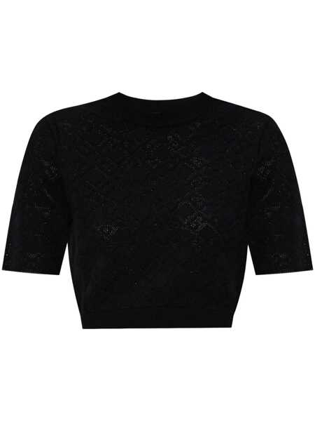 Topuri Givenchy Givenchy Jacquard Knit Top Black Femei (BM 19258452) 1
