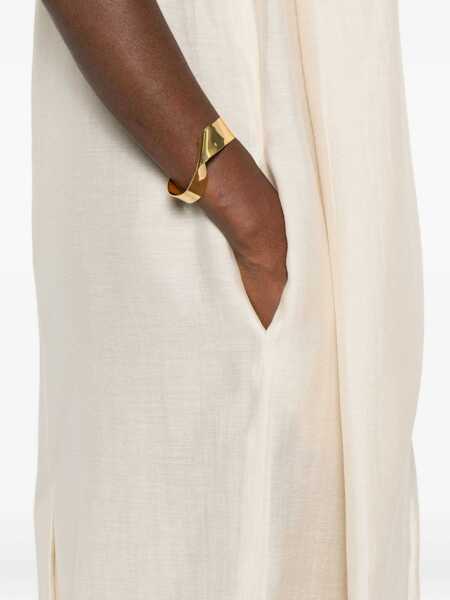 Esarfe TOTME TOTEME Scarf Midi Dress Beige Femei (BM 19258719) 5