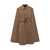 Burberry Burberry Burberry Wool Cape With Camel Belt BROWN