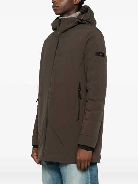 Paltoane Peuterey Peuterey Brown Hooded Parka BROWN Barbati (BM 19258830) 3
