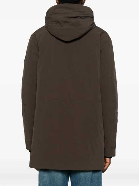 Paltoane Peuterey Peuterey Brown Hooded Parka BROWN Barbati (BM 19258830) 4